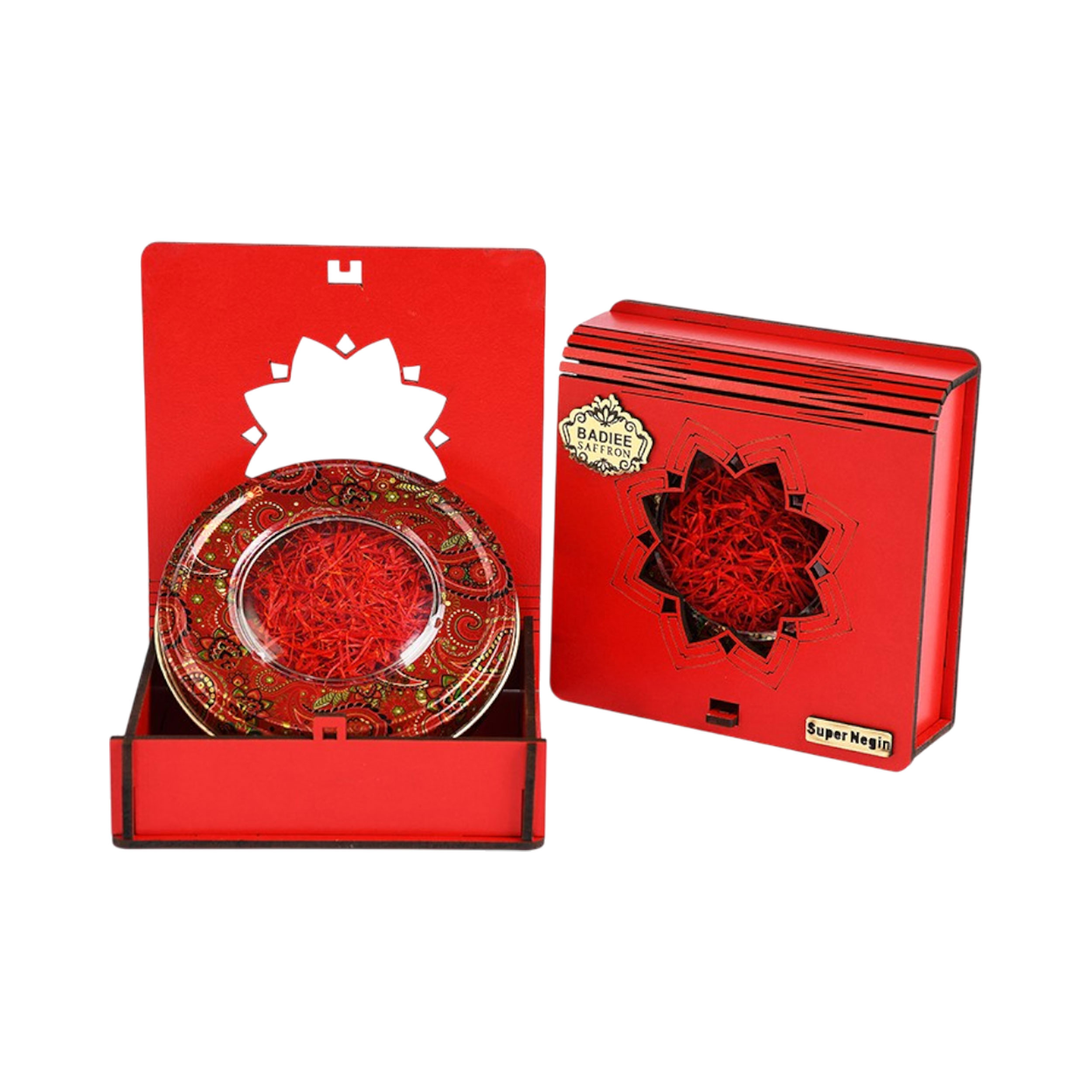 زعفران سوپر نگین باکس چوبی بدیعی 5 گرم - Image 2